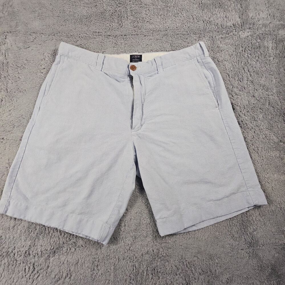 Mens 35W Blue Gramercy Casual Regular Length 100% Cotton Shorts by J. Crew